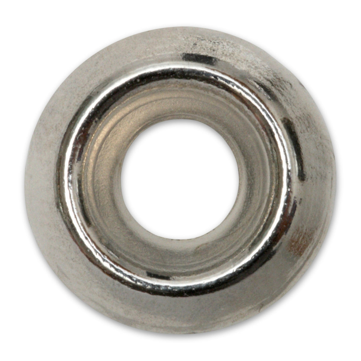 Rosette Form 4, Messing vernickelt, DIN 17670, 90 Grad: Produktansicht