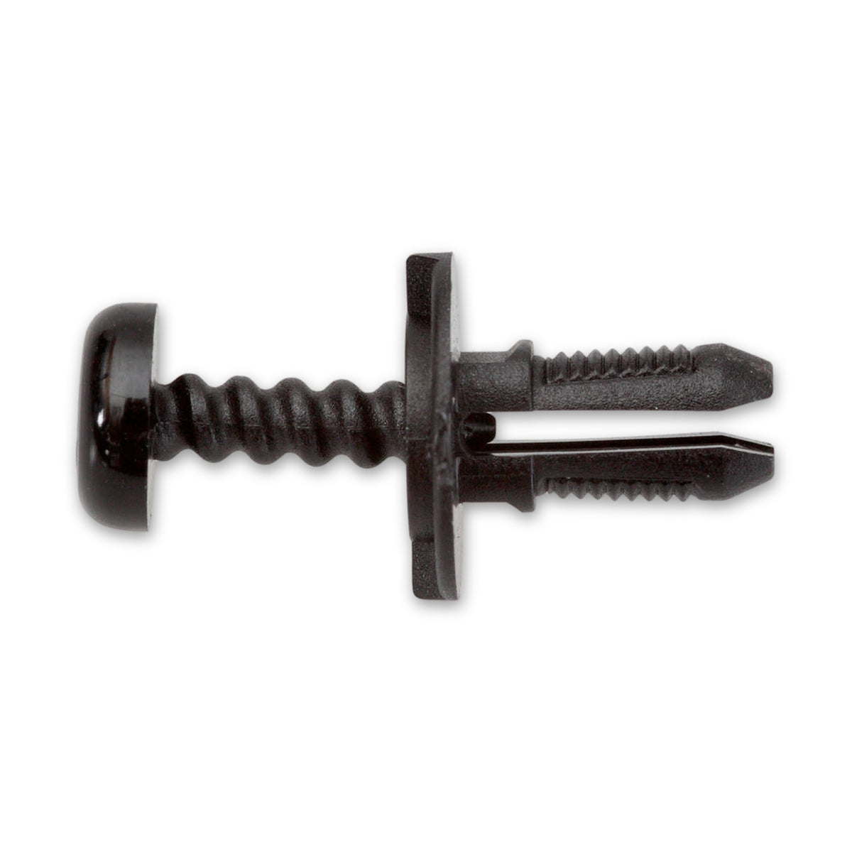 Kfz-Schraubniet vierkant schwarz, dk 12 mm, L 11 mm, Bohrung 6 mm: Produktansicht