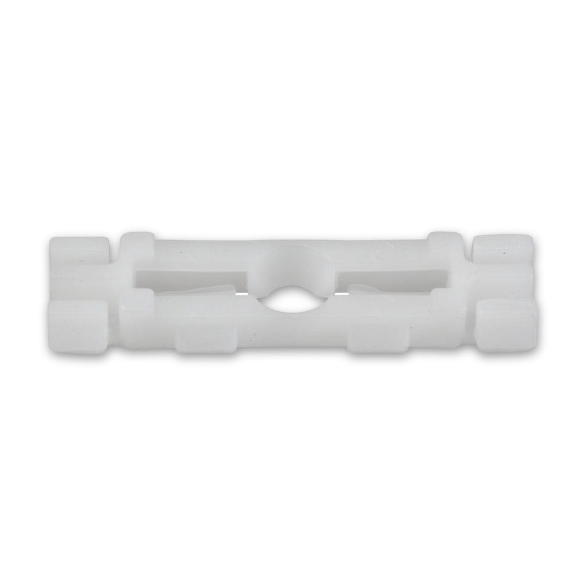 Kfz-Dachleistenklammer farblos, 31 × 8 × 5,1 mm: Produktansicht