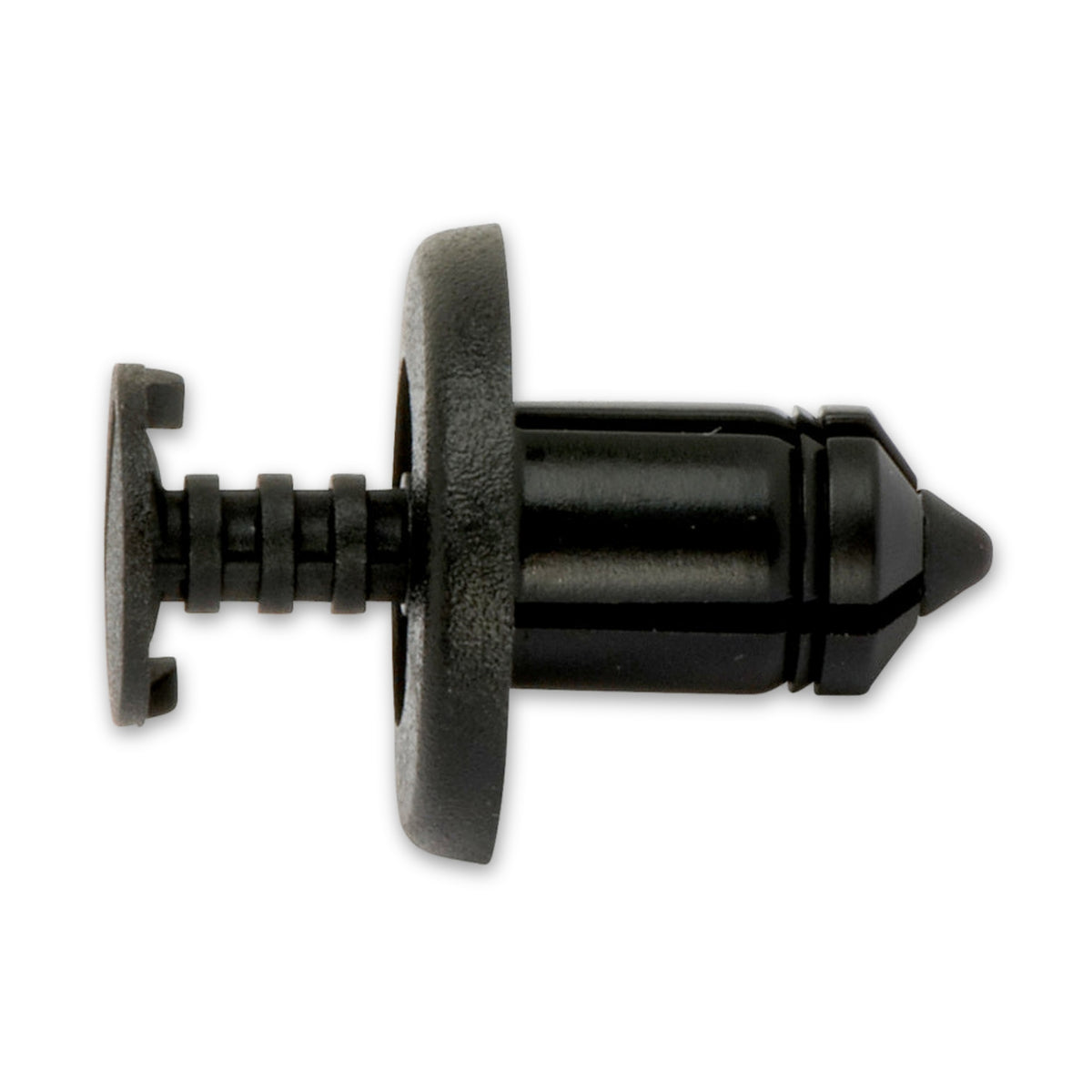 Kfz-Kunststoffspreizniet schwarz, dk 17 mm, Hülse 12 mm: Produktansicht