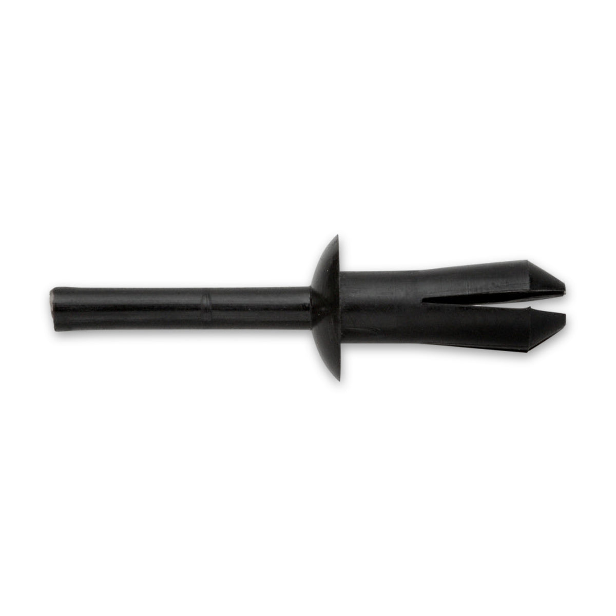 Kfz-Kunststoffspreizniet schwarz, dk 10 mm, Hülse 15 mm: Produktansicht