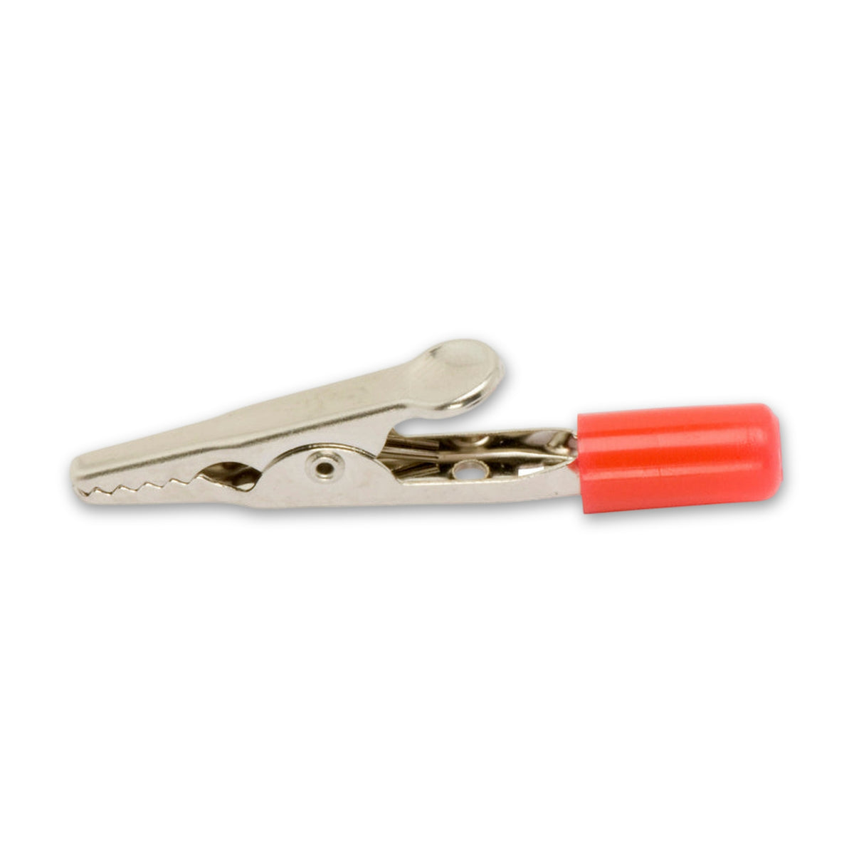 Kfz-Krokodilklemme teilisoliert, Stahl vernickelt, 4 mm², 50 mm: Produktansicht