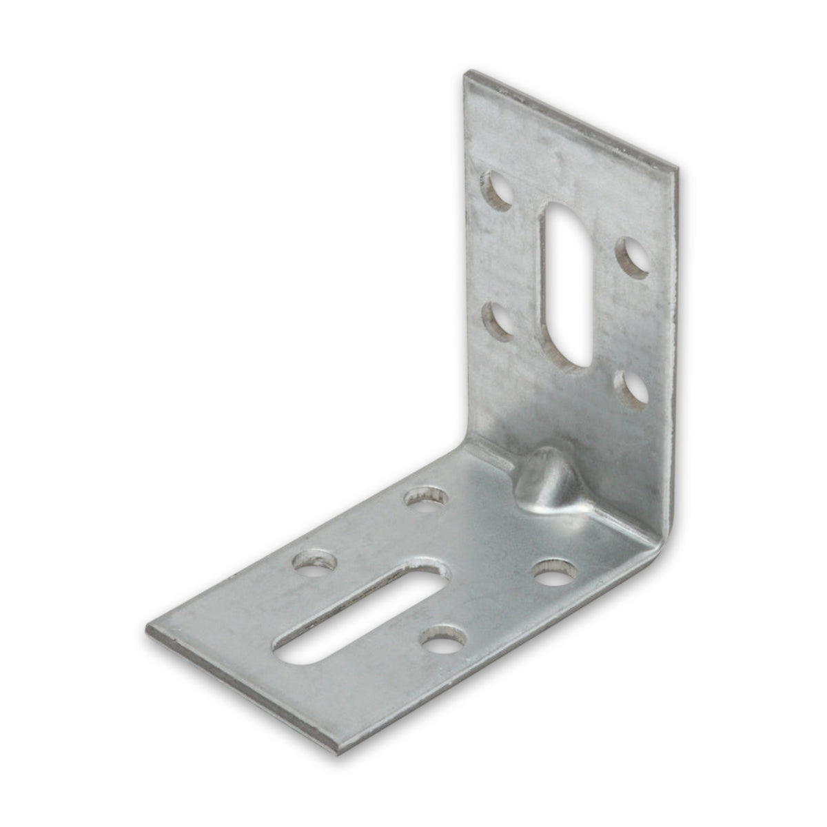 Winkelverbinder mit Langloch, Stahl sendzimirverzinkt, 50 × 30 × 2 mm: Produktansicht