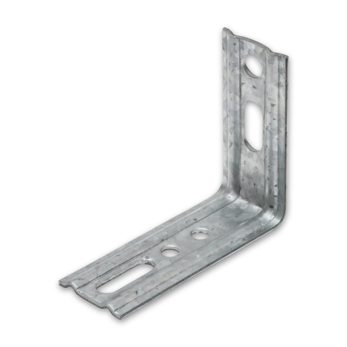 Rahmenwinkel mit Wulst 90 Grad, Stahl verzinkt, 65 × 30 × 2 mm: Produktansicht