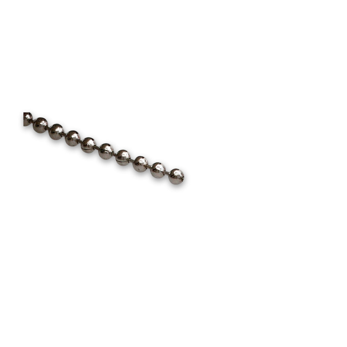 Kugelkette, Messing verchromt, DIN 5280, 3,6 mm, Spule 25 m: Produktansicht