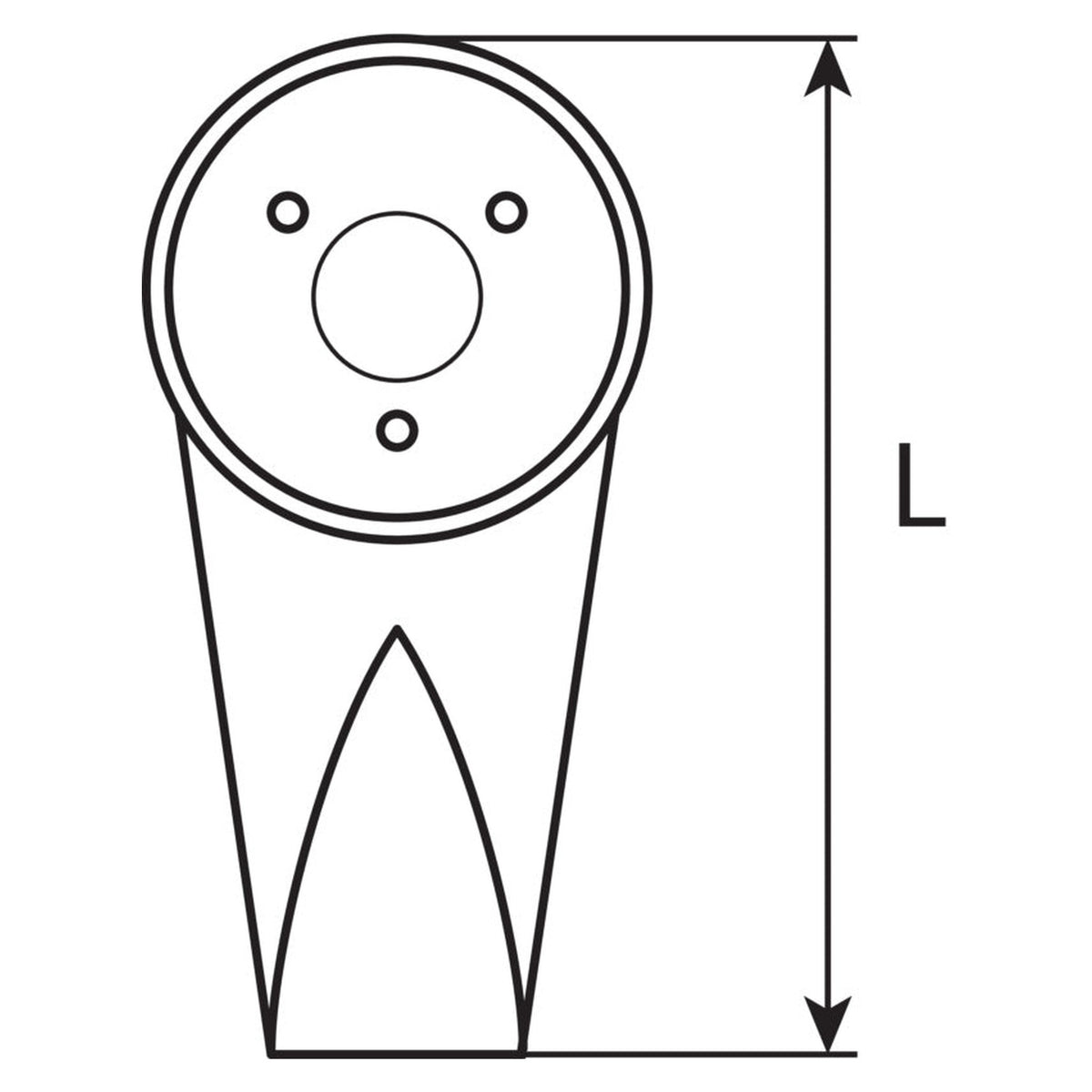 Wandhaken für Betonwände weiß, Kunststoff und Stahl, 30 mm: Produktansicht