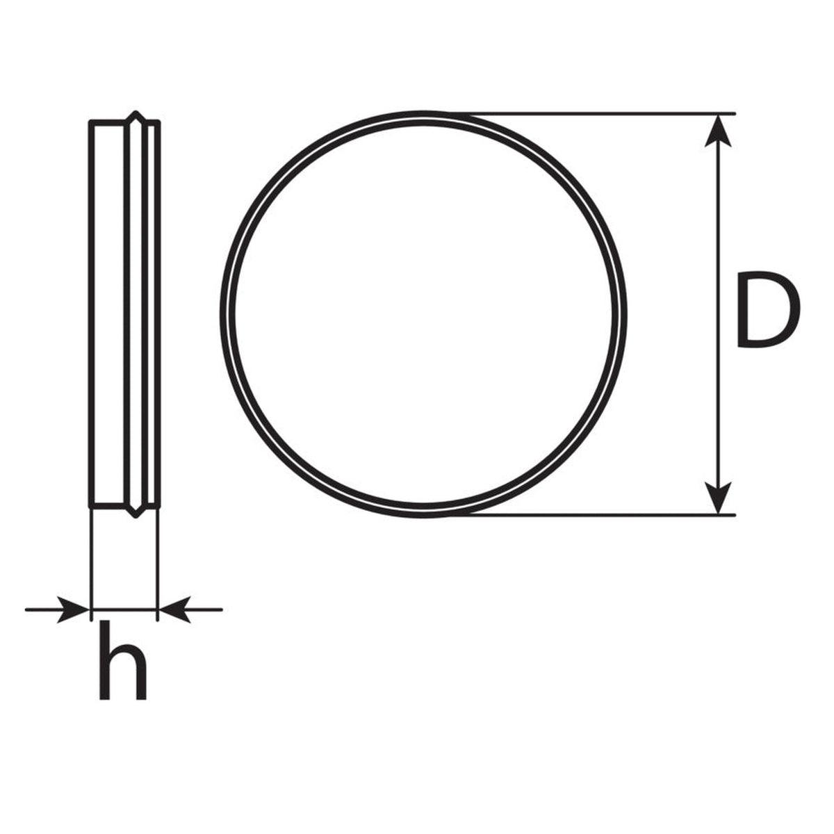 Haftmagnet, Höhe 7 mm: Produktansicht