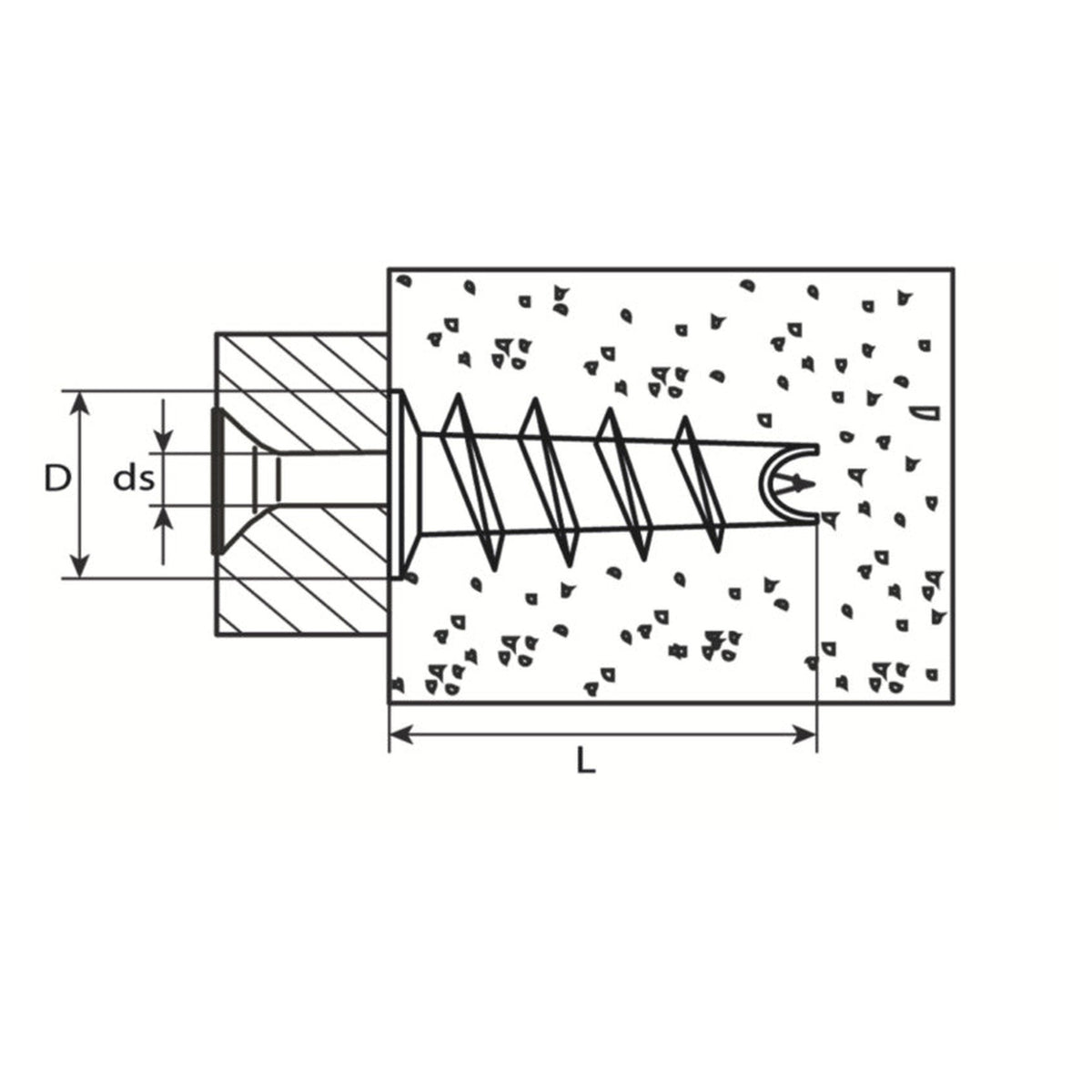 Gipskartondübel, Zinkdruckguss, 14,5 × 33 mm: Produktansicht