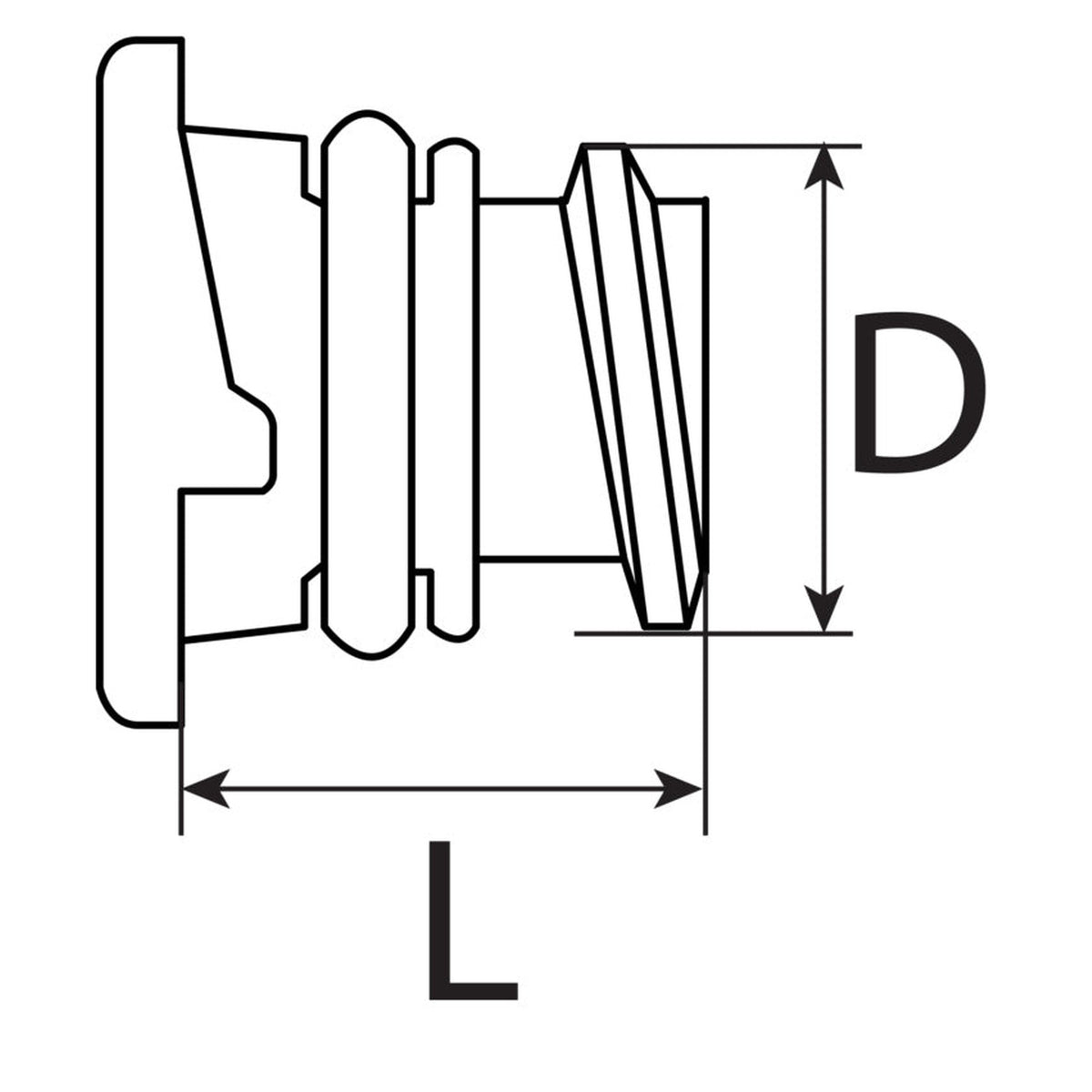 Kfz-Ölablassschraube M14 × 1,5 × 22, Polyamid glasfaserverstärkt: Produktansicht