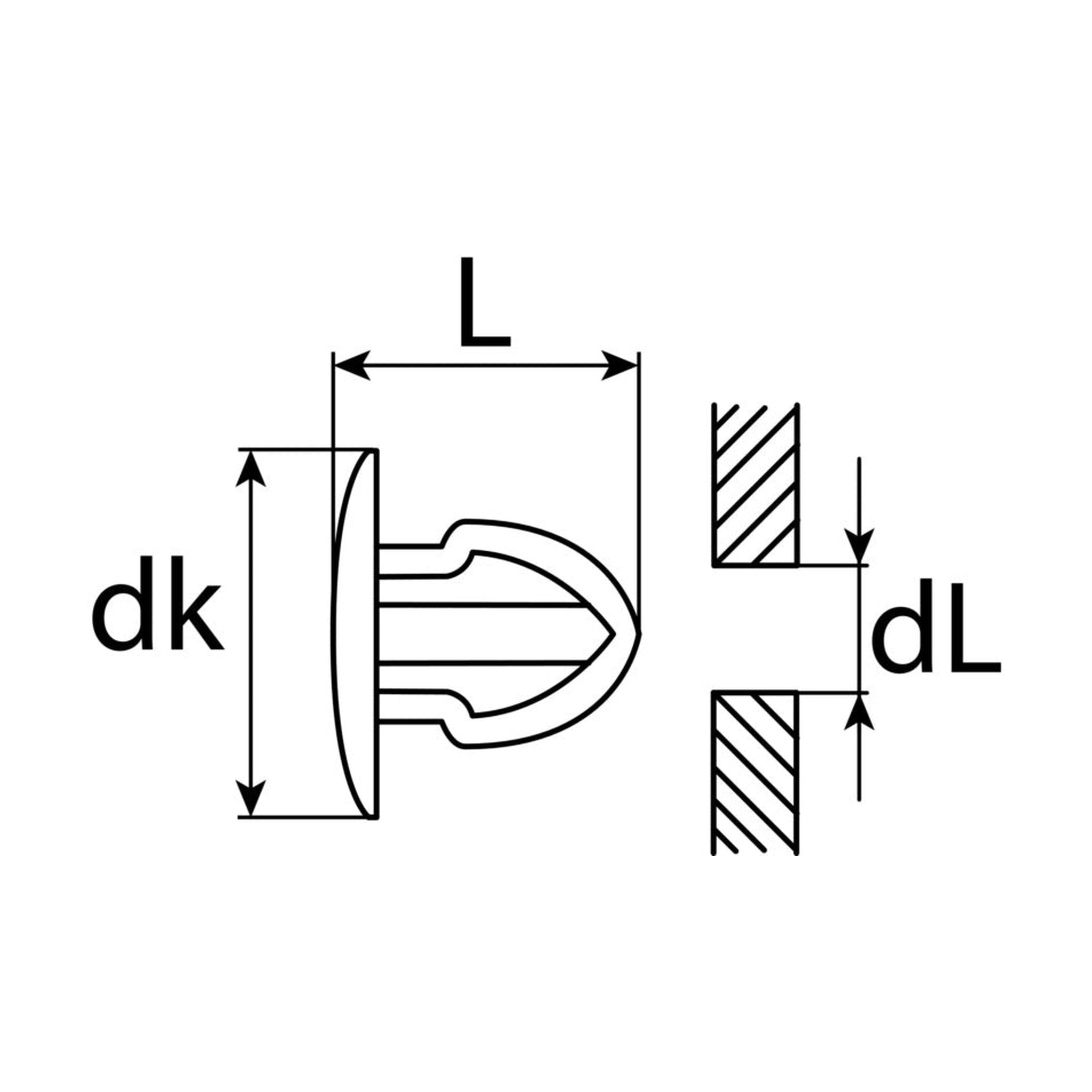 Kfz-Abdeckstopfen aus Kunststoff – dL 8,8 mm, L 15 mm – Produktansicht 2