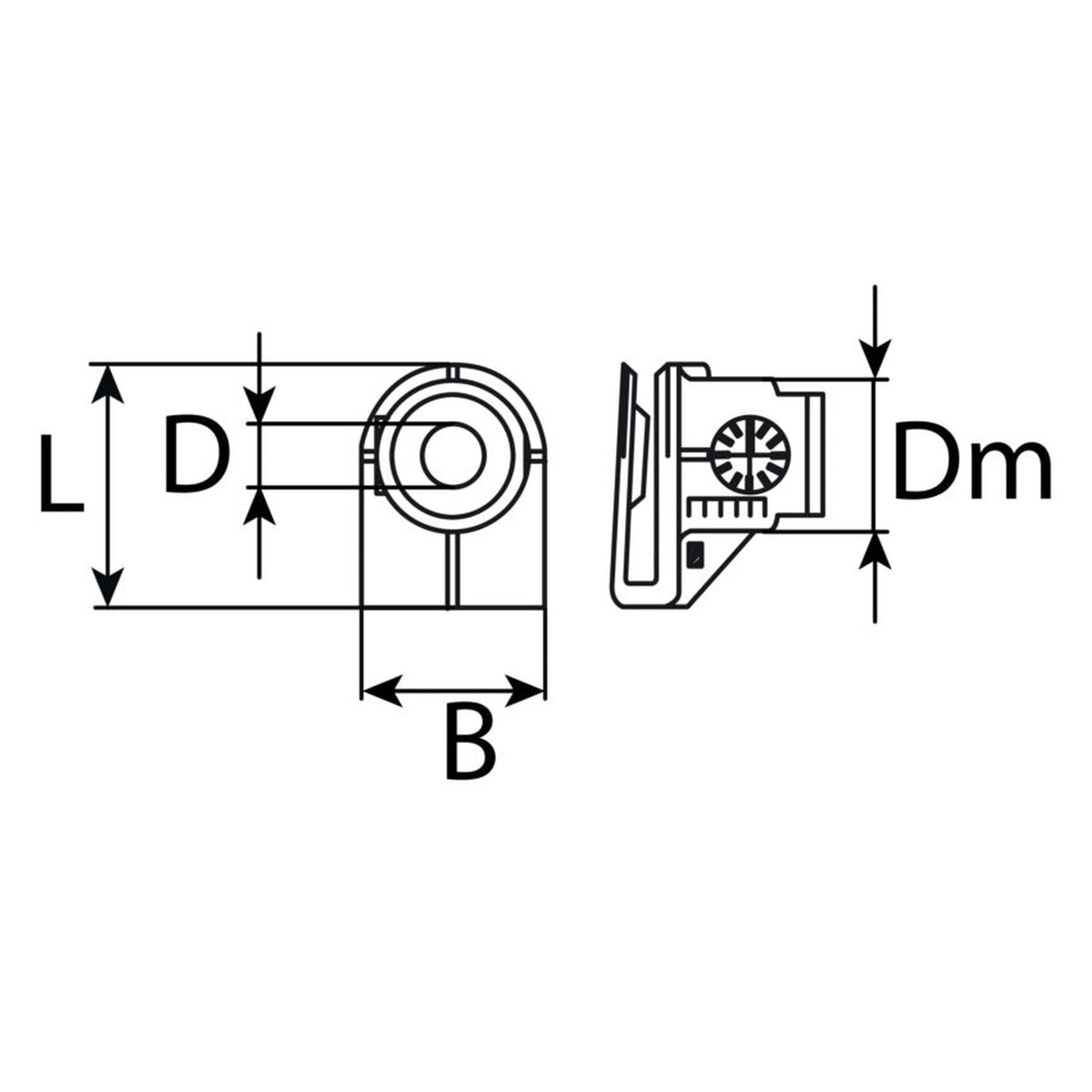Kfz-Klemmmutter grün, Kunststoff, 16,5 × 12 mm: Produktansicht