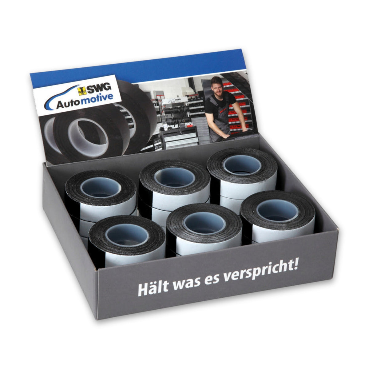 Thekenaufsteller Pannenband selbstverschweißend, 19 mm × 5 m: Produktansicht