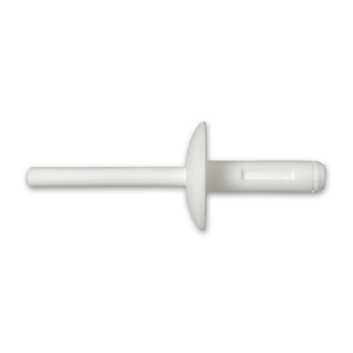 Kfz-Kunststoffblindniet weiß, dk 20 mm, Hülse 5,7 × 19,8 mm: Produktansicht