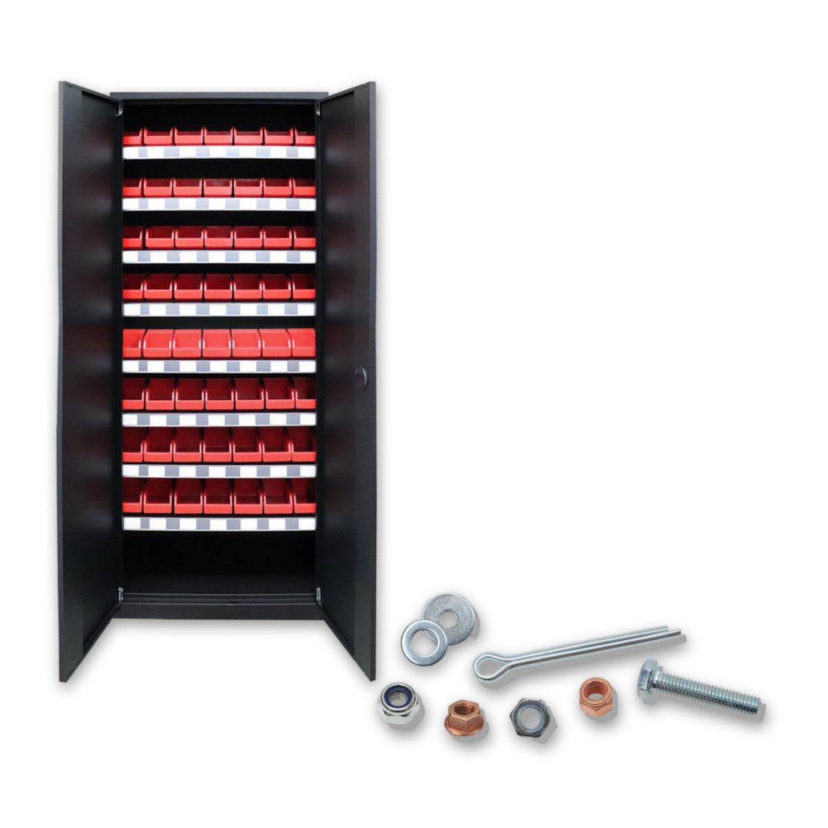 Werkstattschrank für Lkw-DIN-Teile, 1.800 × 800 × 380 mm: Produktansicht