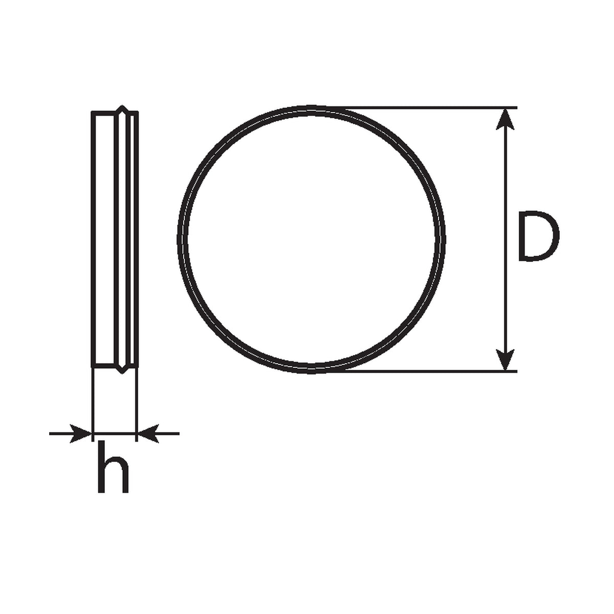 Haftmagnet, Höhe 7 mm: Produktansicht