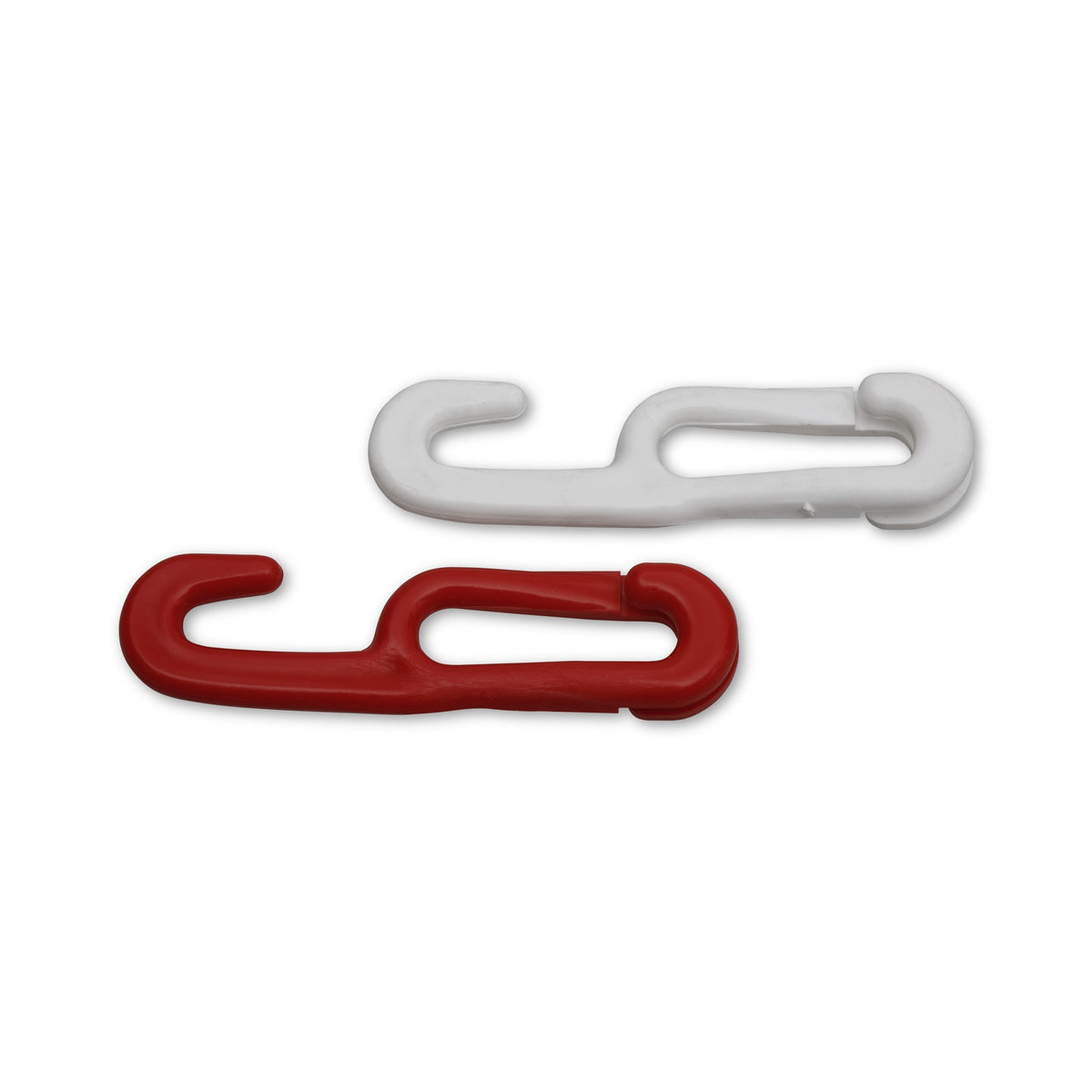 Kettenhaken-Set rot, Polyethylen, 6 mm, 4-teilig: Produktansicht