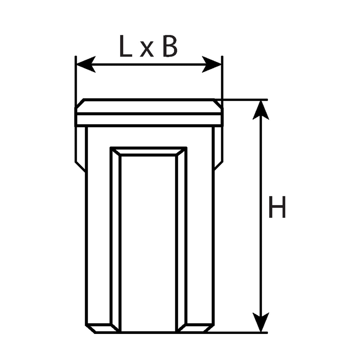 Kfz-Blocksicherung Typ J, 32 V, ISO 8820-4: Produktansicht