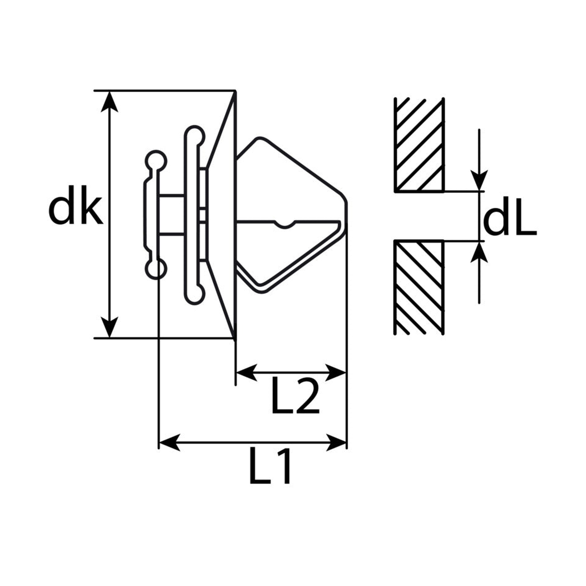 Kfz-Innenverkleidungsclip, 20 mm: Produktansicht
