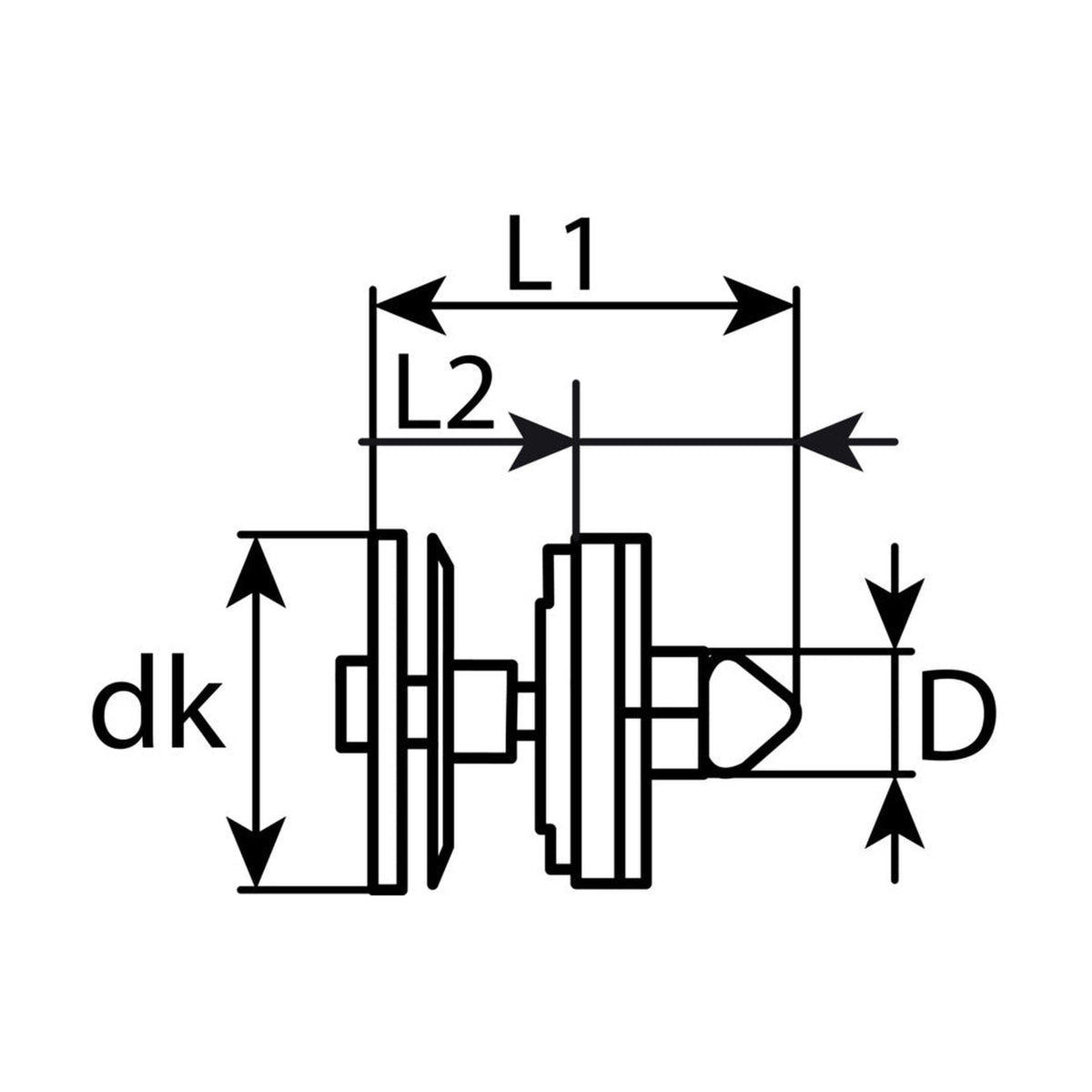 Kfz-Innenverkleidungsclip schwarz, dk 22,6 mm, L 29 mm: Produktansicht