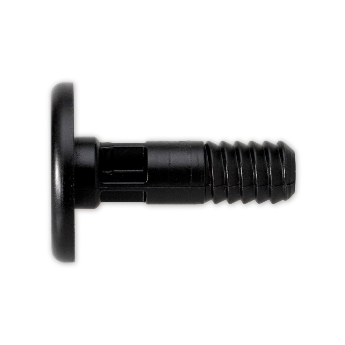 Kfz-Nietstift schwarz, Polyoxymethylen, dk 20 mm, L 24,5 mm: Produktansicht