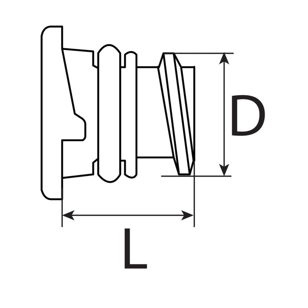 Kfz-Ölablassschraube M14 × 1,5 × 22, Polyamid glasfaserverstärkt: Produktansicht