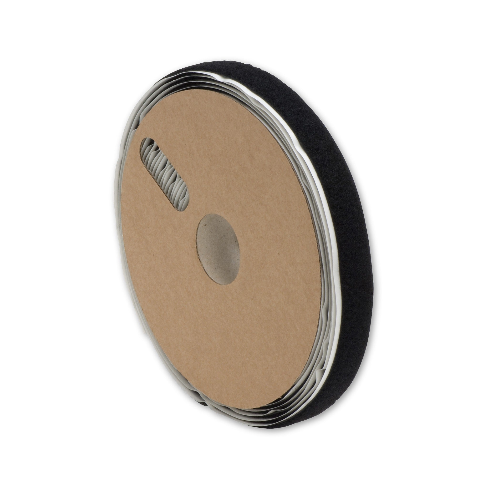Klettband selbstklebend mit Ösen, schwarz, 20 mm × 10 m: Produktansicht