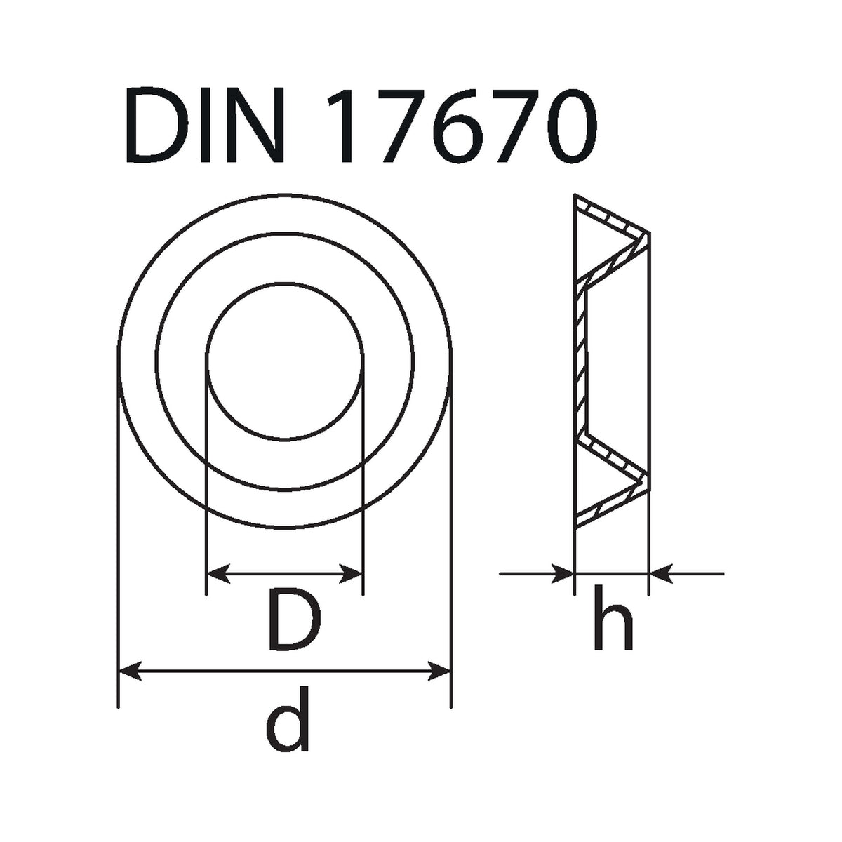 Rosette Form 4, Messing vernickelt, DIN 17670, 90 Grad: Produktansicht
