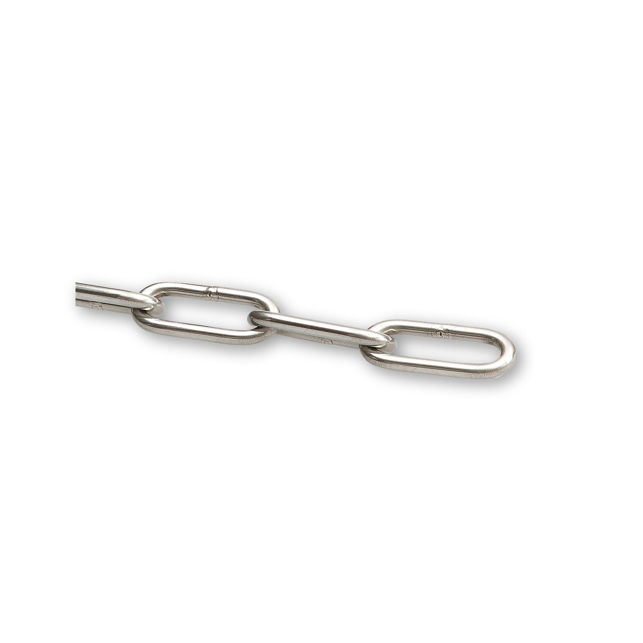 Rundstahlkette langgliedrig, Edelstahl A2, DIN 5685-1, 4 mm: Produktansicht