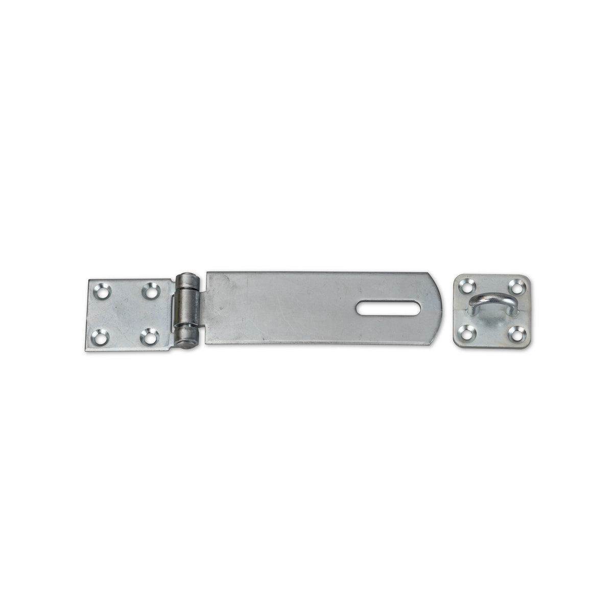 Sicherheitsüberfalle mit Öse, Stahl verzinkt, 120 × 35 mm: Produktansicht