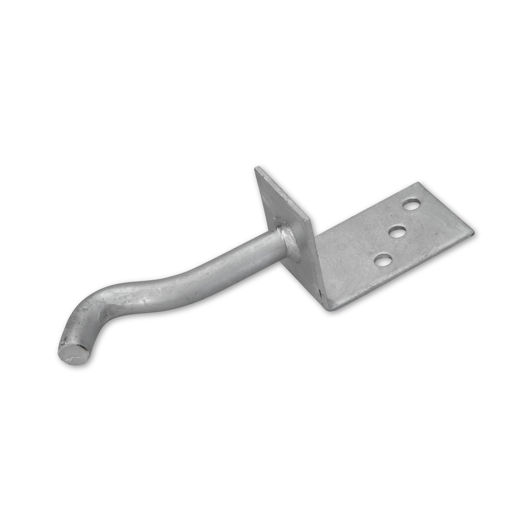 Stützenschuh L-Form mit gekröpfter Dolle, feuerverzinkt, 60 × 100 mm: Produktansicht