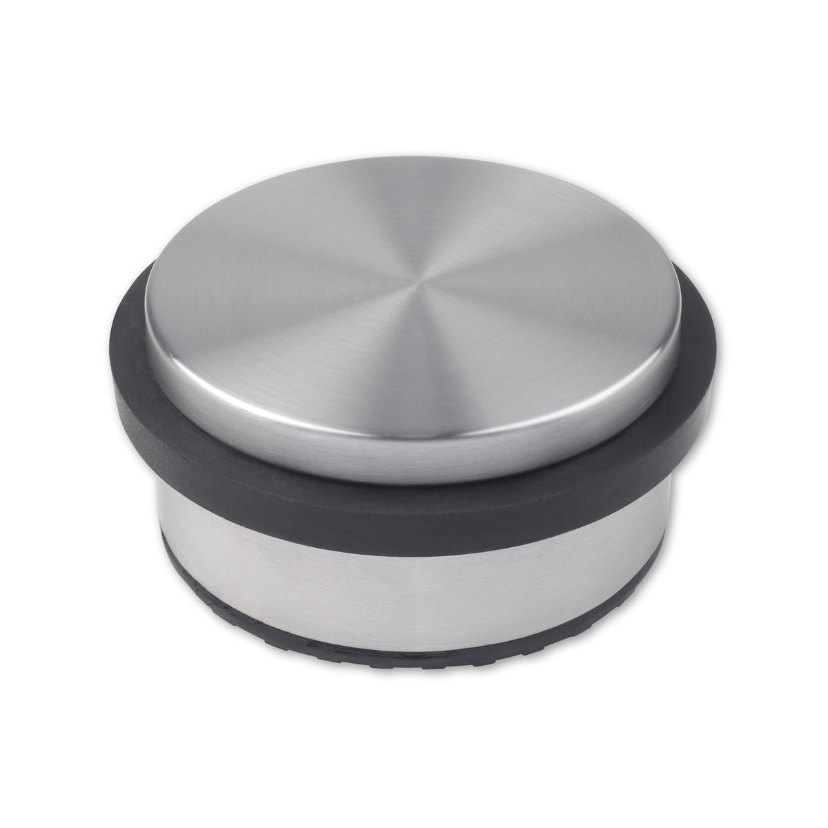 Türstopper flach, Edelstahl, Durchmesser 102 mm, 1,2 kg: Produktansicht