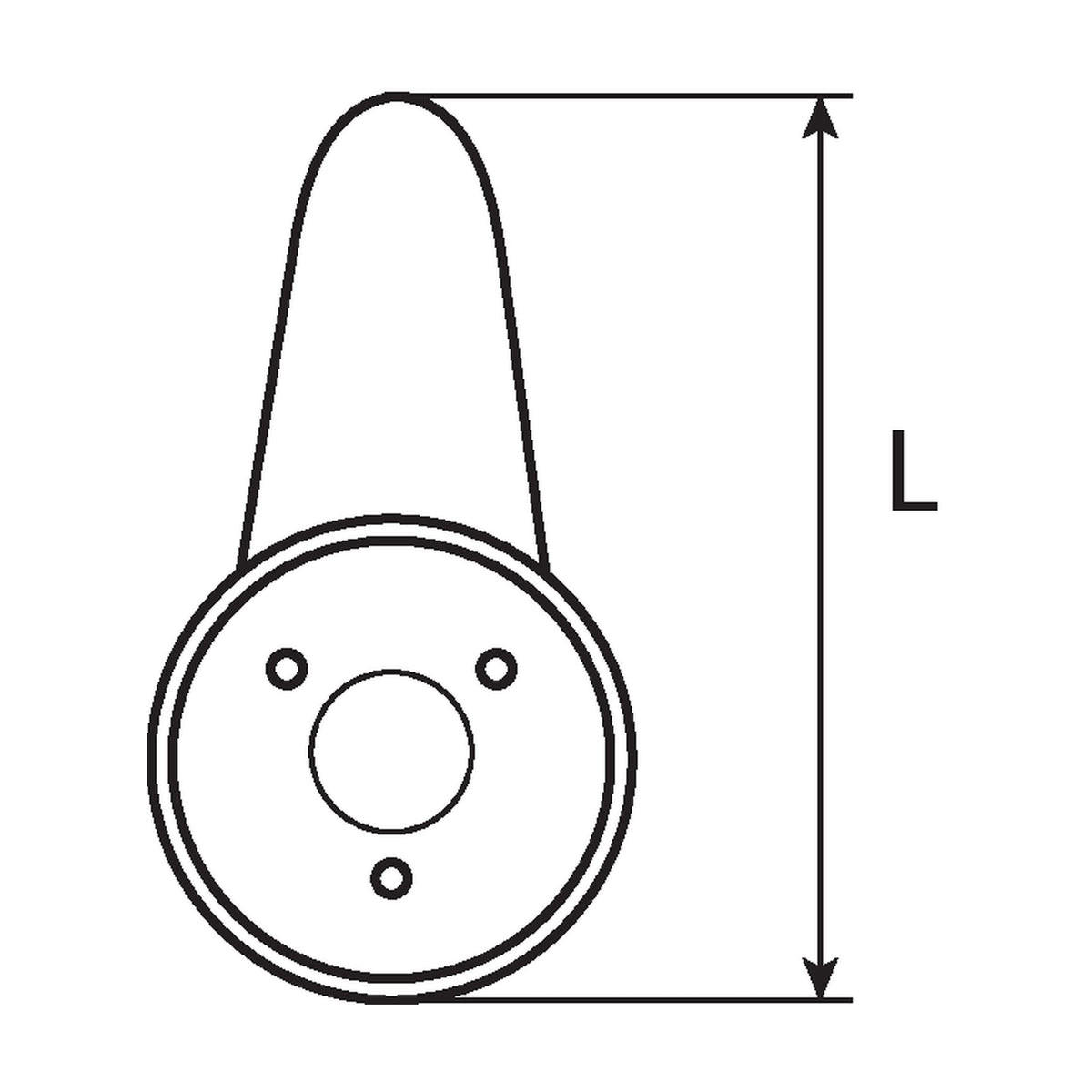 Wandhaken für Betonwände weiß, Kunststoff und Stahl, 23 mm: Produktansicht