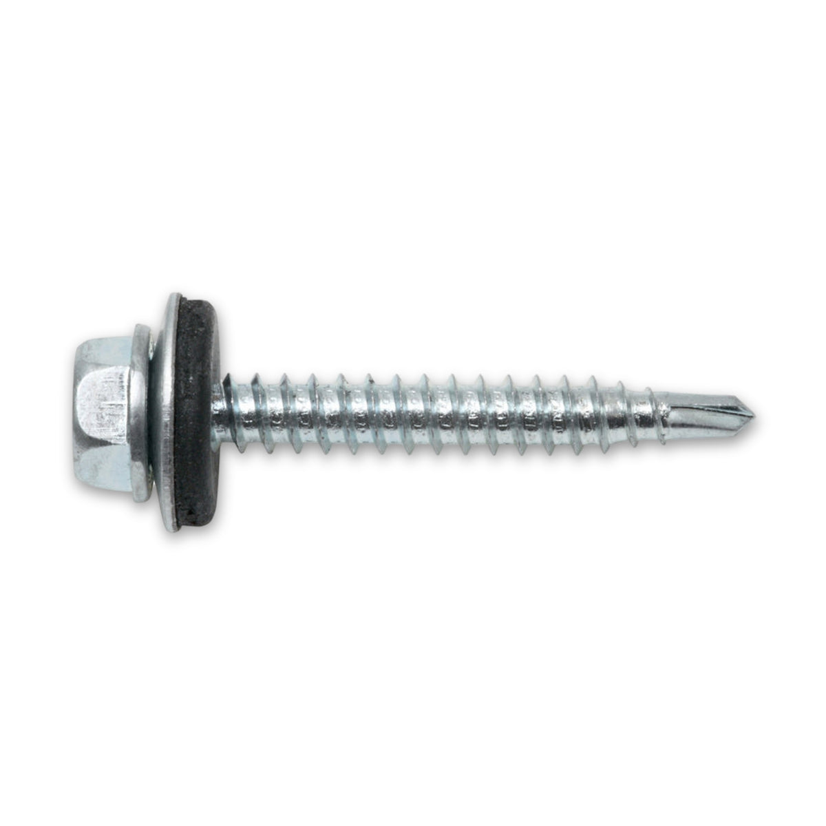 Bohrschraube Sechskantkopf mit Dichtscheibe, verzinkt, 4,8 mm, SW 8: Produktansicht