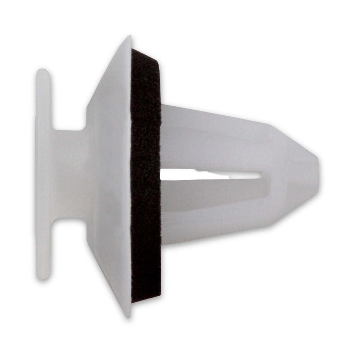 Kfz-Innenverkleidungsclip farblos, dk 18 mm, L 18 mm, Bohrung 8 mm: Produktansicht