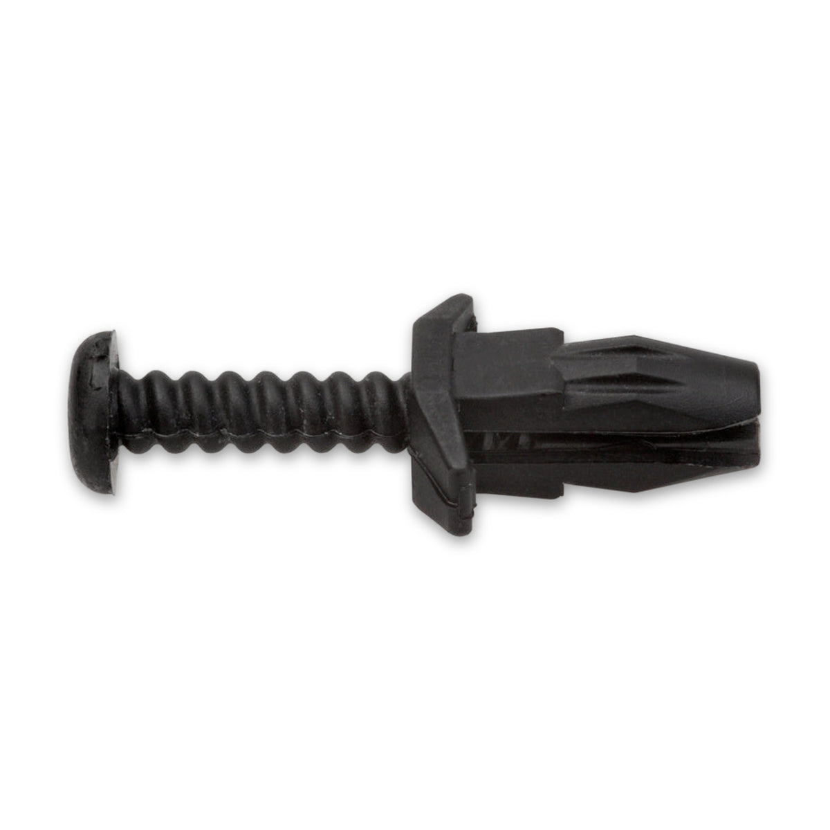 Kfz-Schraubniet vierkant schwarz, Kopf 15 × 7 mm, L 13,7 mm: Produktansicht