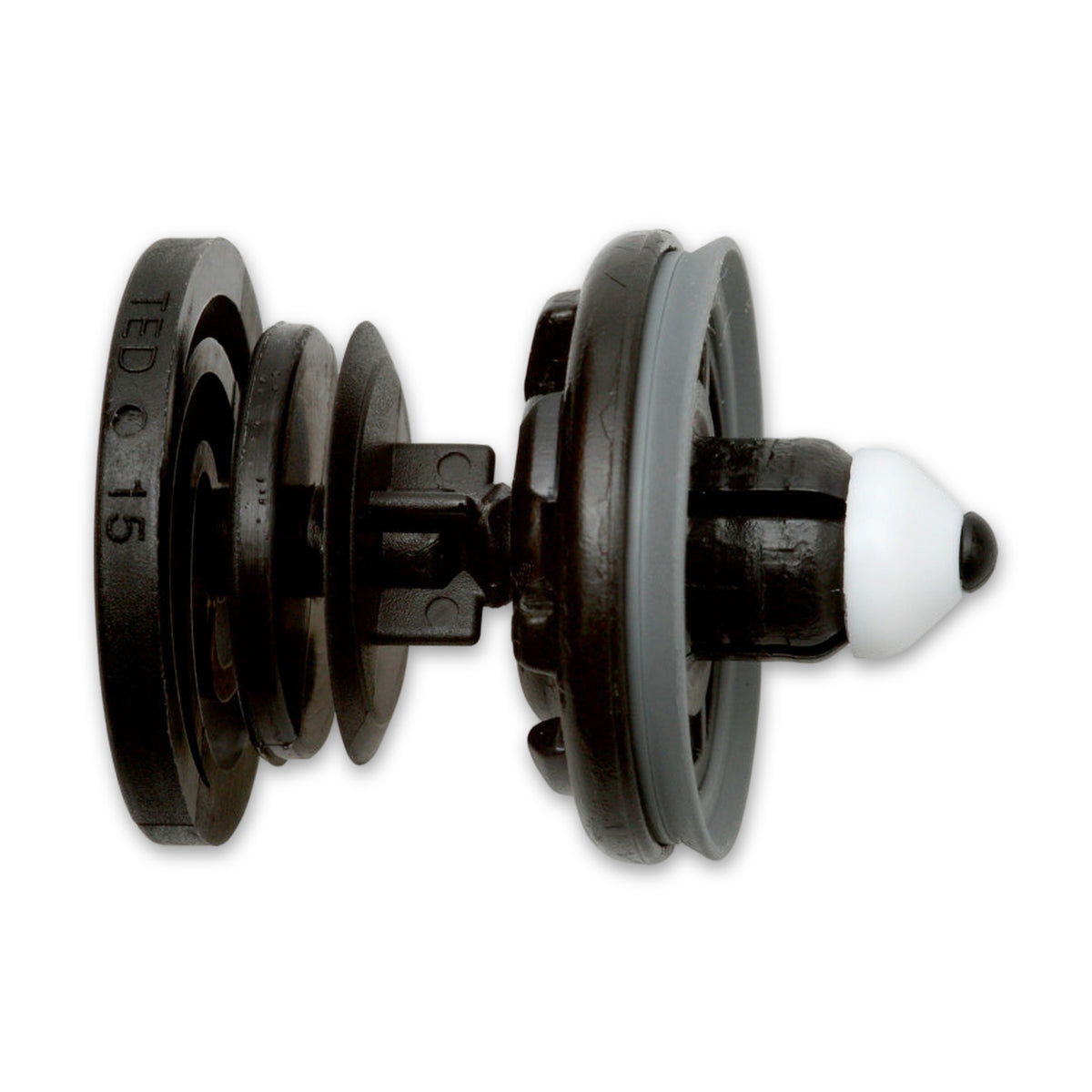 Kfz-Innenverkleidungsclip schwarz, dk 22,5 mm, L 30,5 mm: Produktansicht