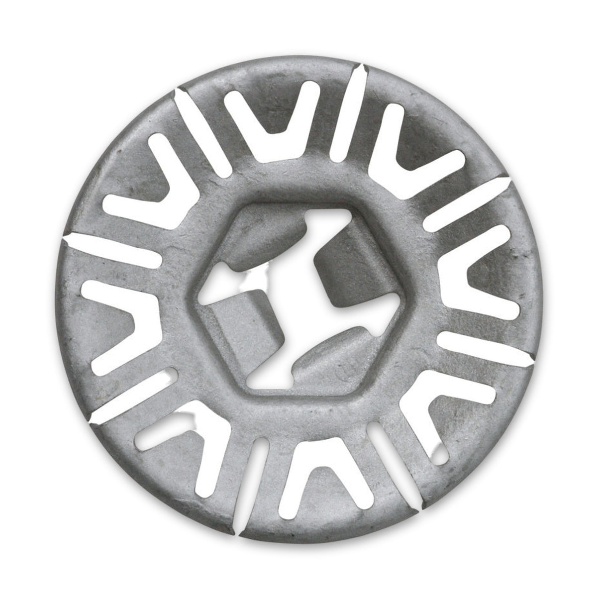 Kfz-Klemmscheibe, Stahl Zink-Lamelle, 30 × 6 mm, Bohrung 3,9 mm: Produktansicht
