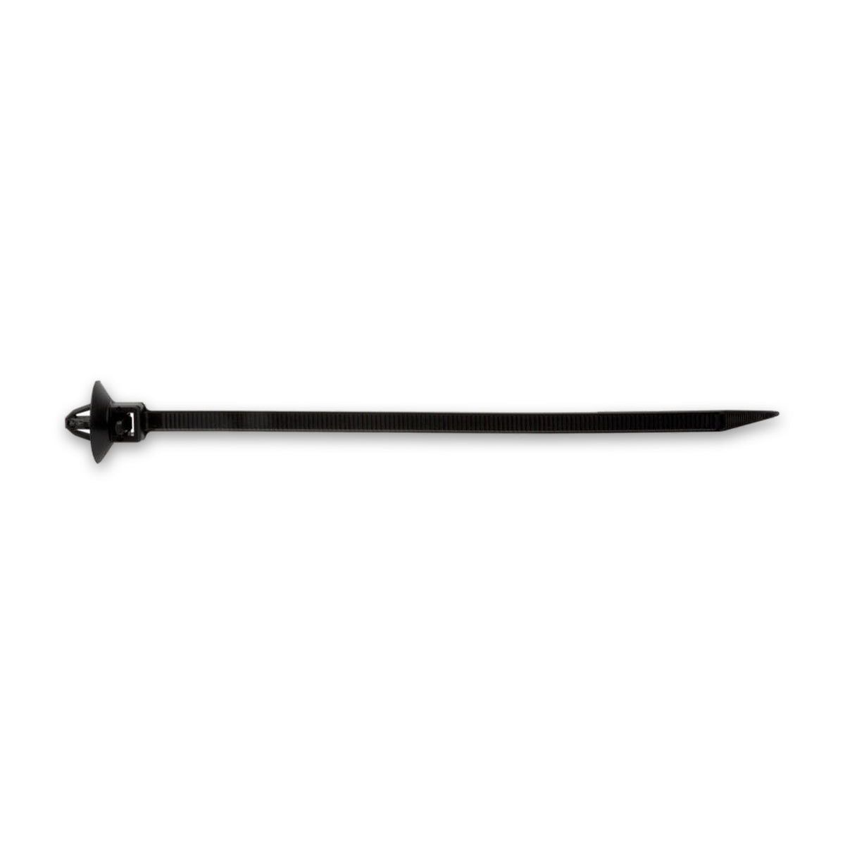Kfz-Kabelbinder mit Fuß schwarz, 140 × 4,5 mm, Bohrung 6 mm: Produktansicht