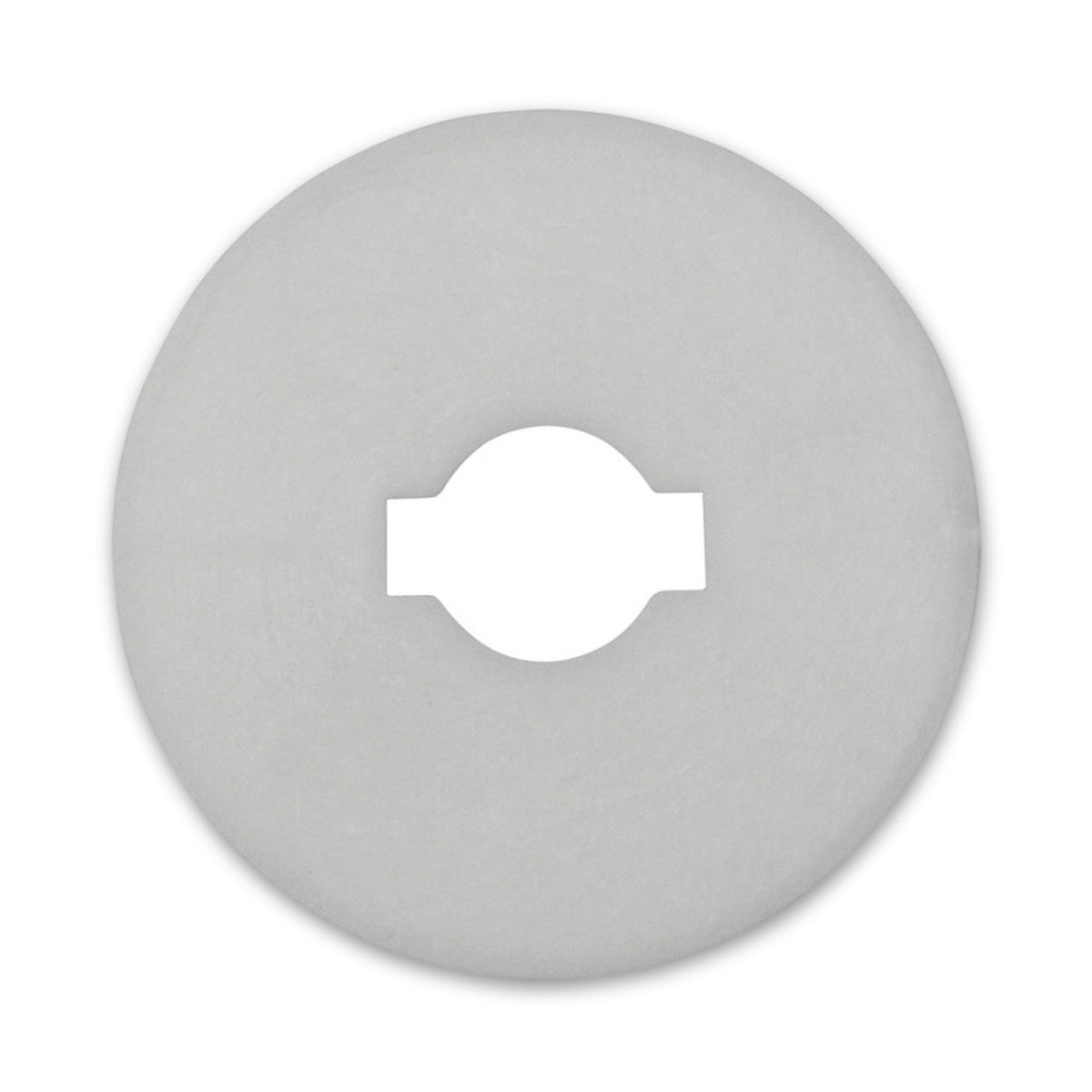 Kfz-Klemmscheibe farblos, 25 × 6 mm, Höhe 1,2 mm: Produktansicht