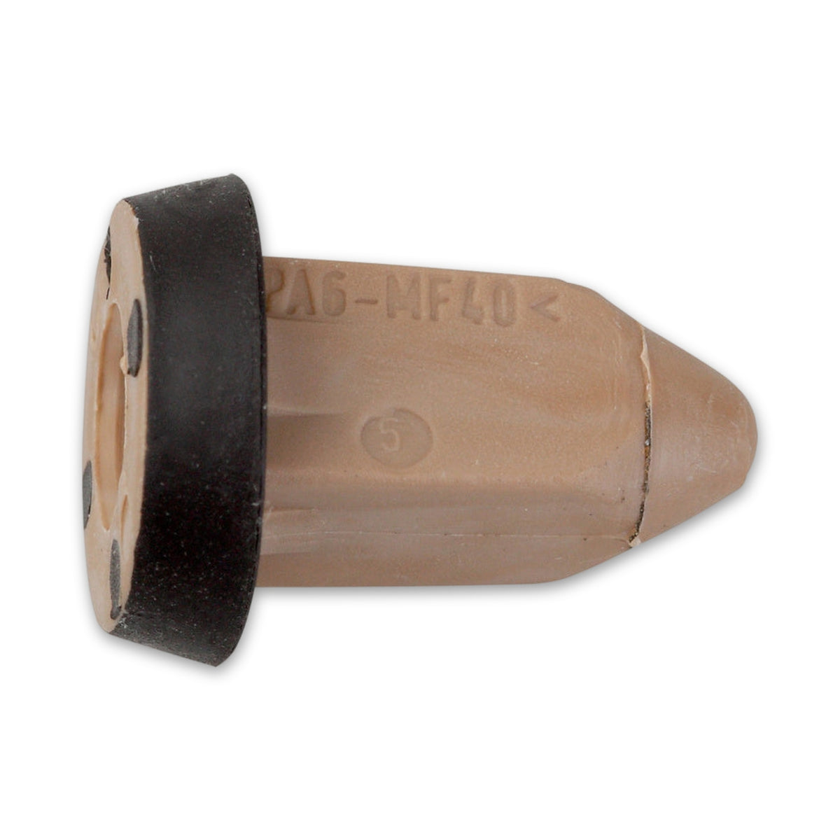 Kfz-Spreizmutter braun, L 19 mm, Breite 7,5 mm, Bohrung 4 mm: Produktansicht