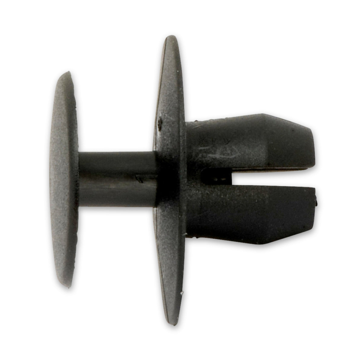 Kfz-Kunststoffspreizniet schwarz für Heckklappe, dk 20 mm, L 9,4 mm: Produktansicht