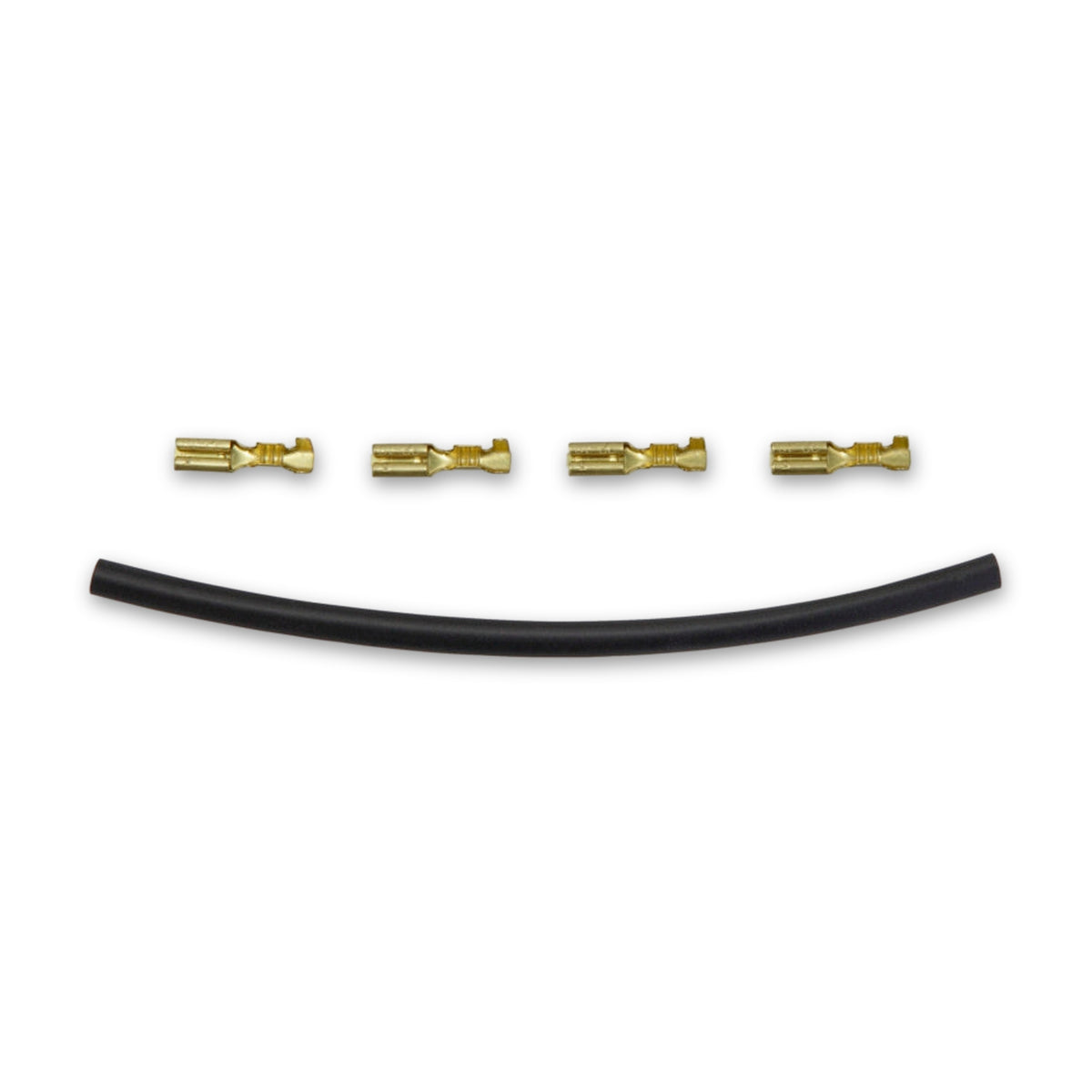 Flachsteckhülsen-Set mit Wärmeschrumpfschlauch, 2,8 mm, 4-teilig: Produktansicht