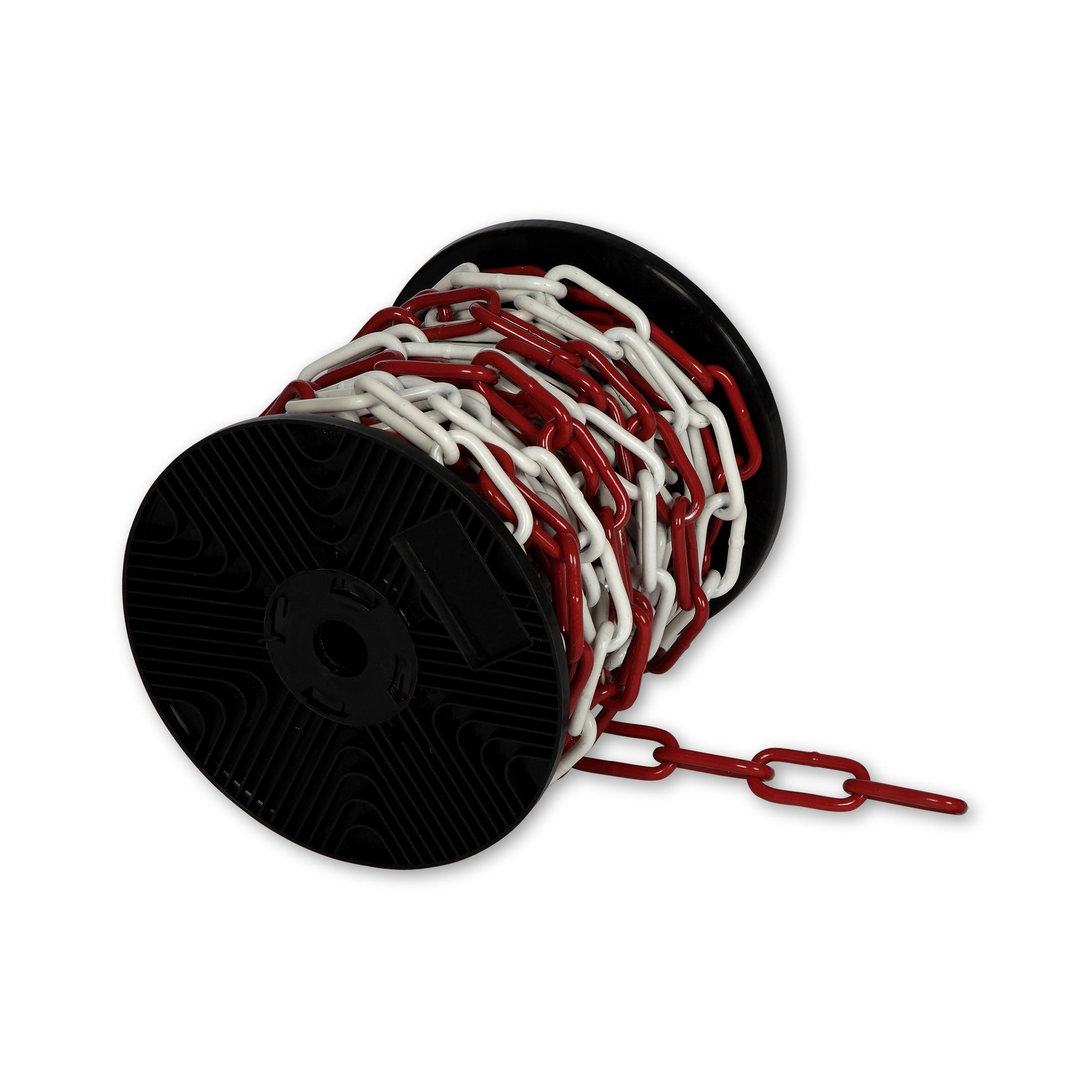 Lackierte Stahl-Absperrkette rot-weiß – 6 mm