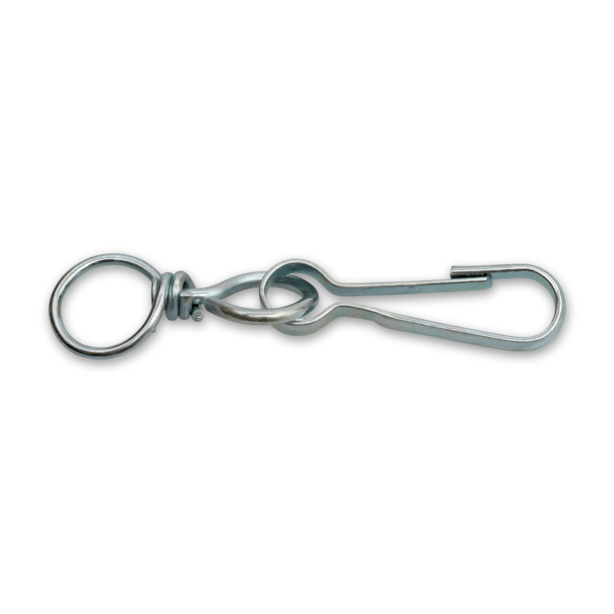 Simplexhaken Form B mit Wirbel, Stahl verzinkt, DIN 5287, 50 mm: Produktansicht