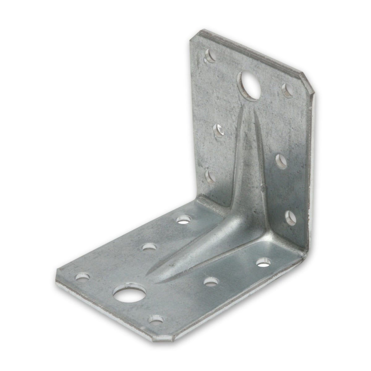 Winkelverbinder mit Steg, sendzimirverzinkt, ETA-09/0355, Höhe 90 mm: Produktansicht