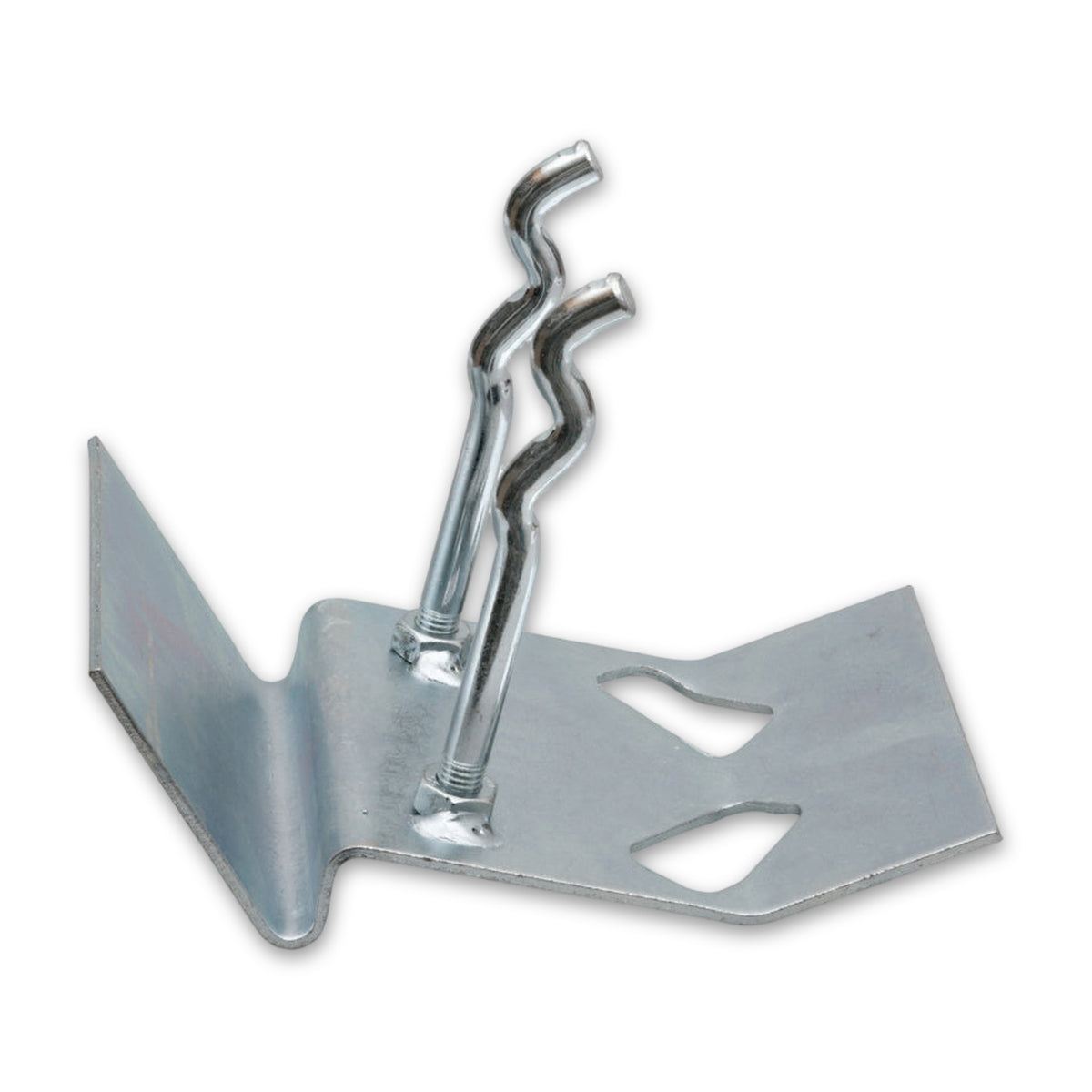 Auflaufstütze mit Betonkralle, Stahl feuerverzinkt, 195 × 125 × 3 mm: Produktansicht