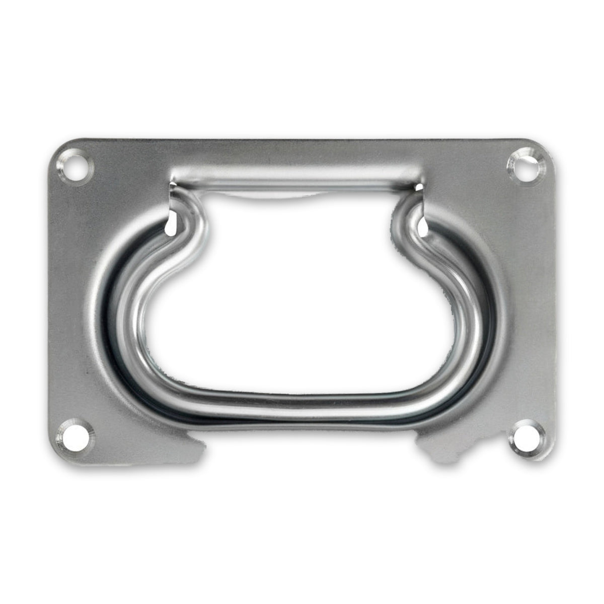 Kistengriff zum Einlassen, Stahl verzinkt, 130 × 90 mm: Produktansicht