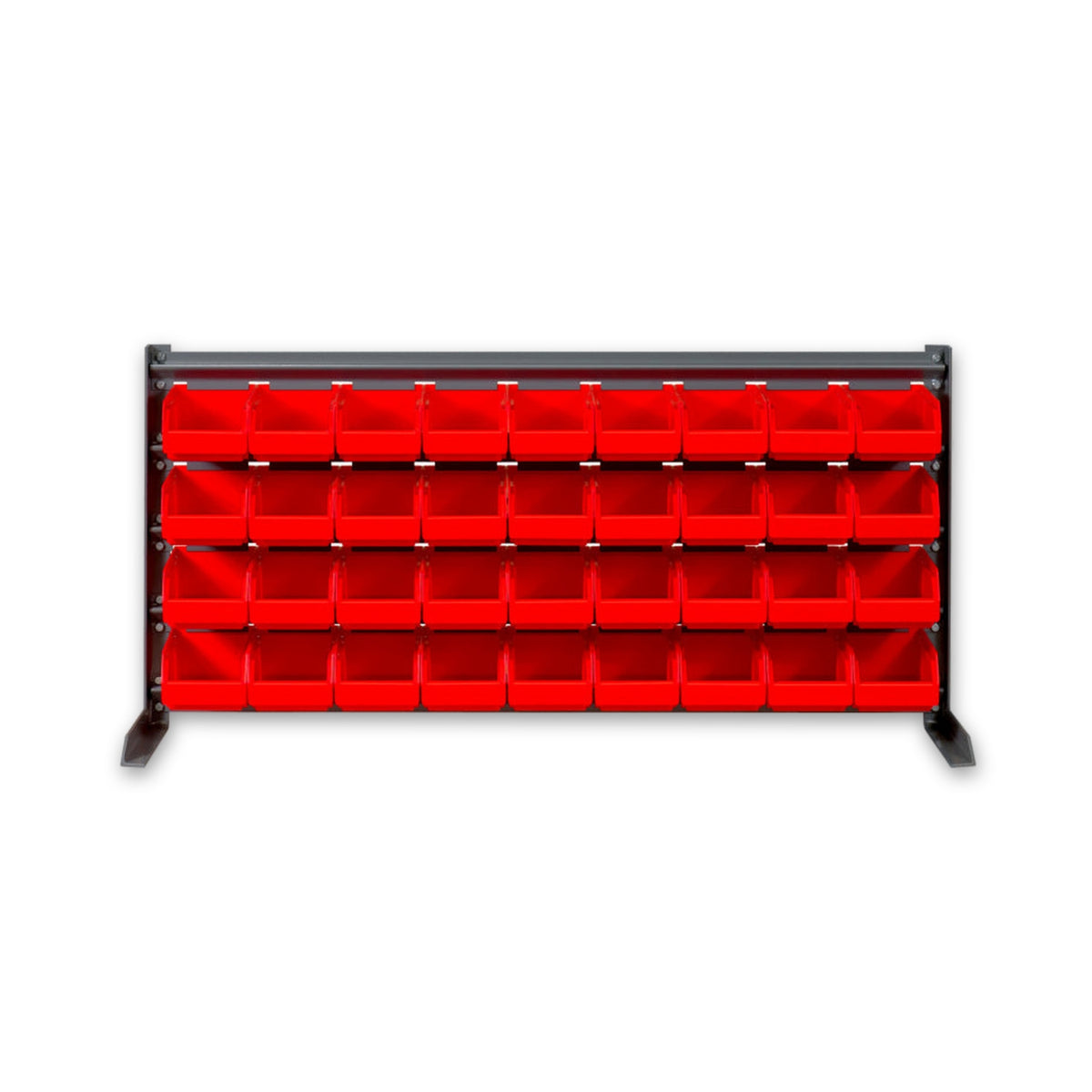 Lagerboxenregal mit 36 Lagerboxen, 400 × 1.025 × 160 mm: Produktansicht