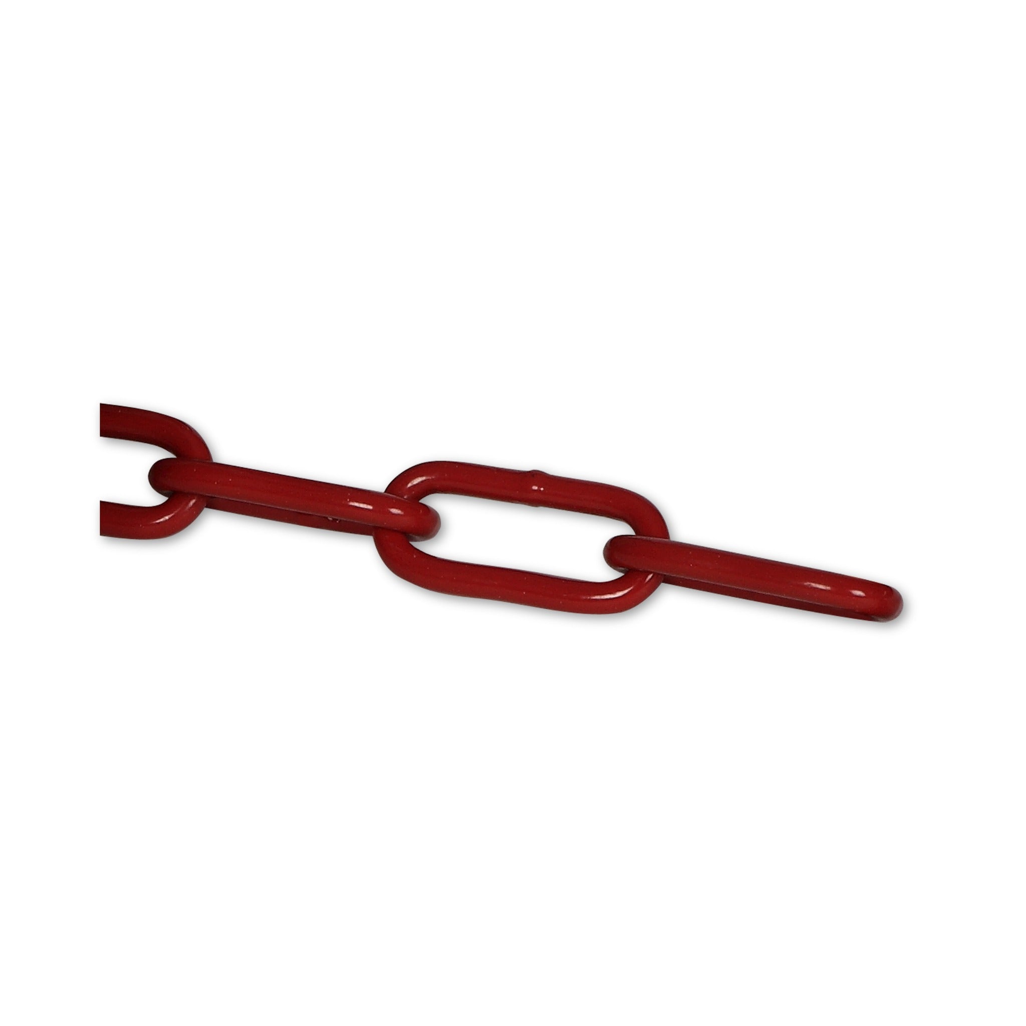 Lackierte Stahl-Absperrkette rot-weiß – 6 mm – Produktansicht 2
