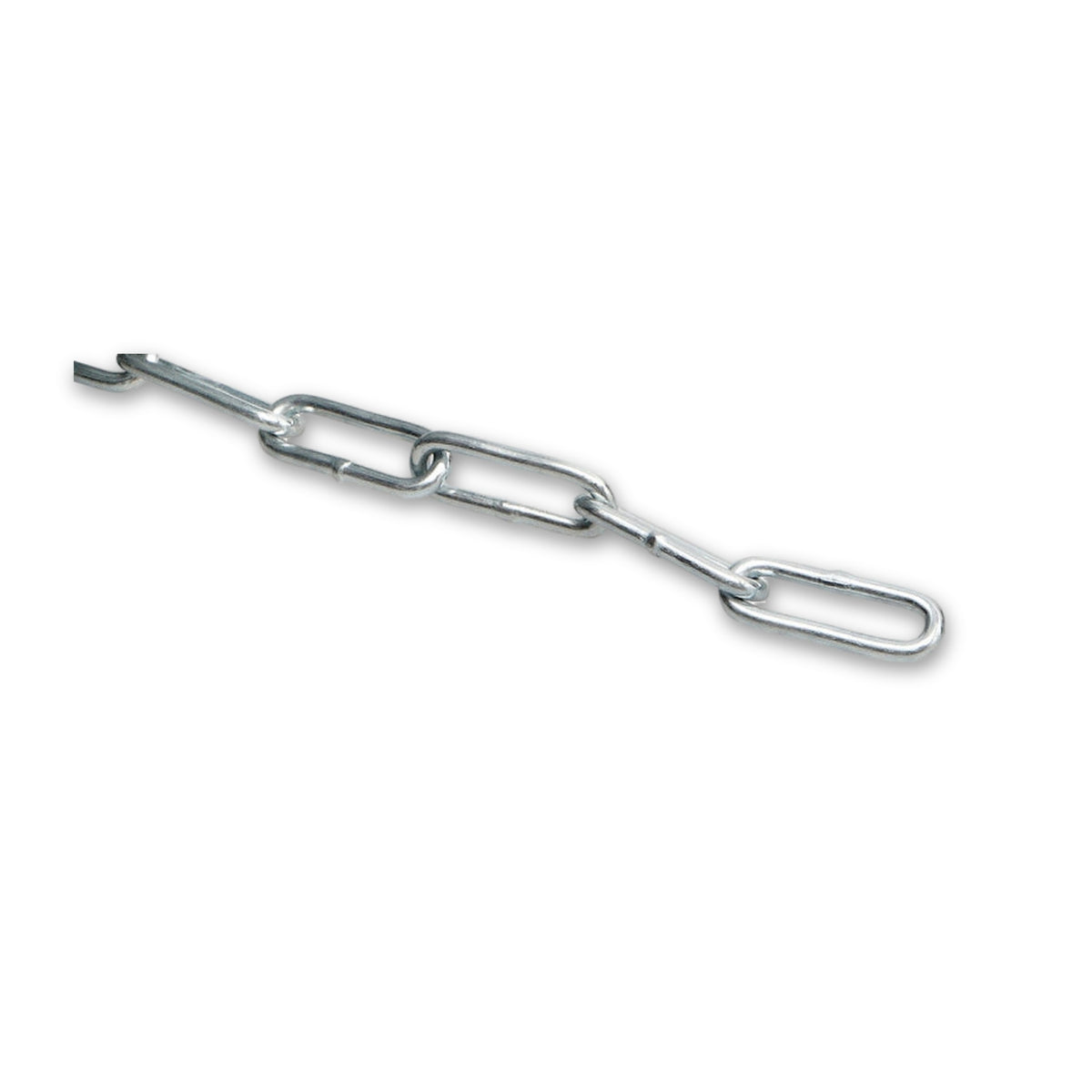Rundstahlkette langgliedrig, Stahl verzinkt, DIN 5685-1, Meterware: Produktansicht